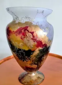 Wazon szklany,ręcznie malowany (Irimiea Art Glass,Rumunia) — ujęcie 2