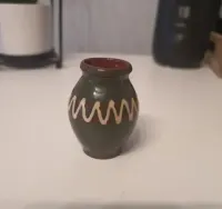 Wazonik miniaturka  wazon flakon hand made dekoracja retro PRL NOWE — ujęcie 2
