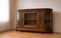 Witrynka Biblioteczka Komoda Antyk – dąb, rzeźby — ujęcie 2