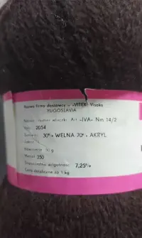 Włóczka Vitex 30% wełna +70% akryl - 50g — ujęcie 2