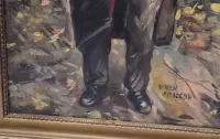 WŁODZIMIERZ LENIN Rosyjskie Malarstwo stary obraz — ujęcie 4
