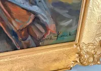 Wojciech Kossak - HUSARIA POLSKA - Obraz Olejny Złota Rama — ujęcie 5