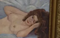 WOJCIECH WEISS - Akt kobiety - stary obraz — ujęcie 4