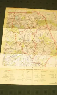 Województwo Białostockie Łomżyńskie Suwalskie Mapa Kraj. Samochodowa — ujęcie 3