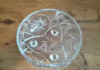 WYJĄTKOWO DUŻA MISA-PIĘKNY oryginał ZABYTEK-Bohemia Crystal-lata 70 — ujęcie 3