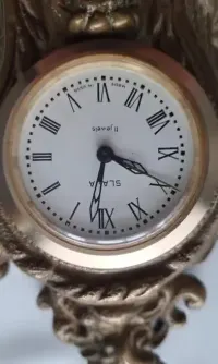 Zegar vintage PRL mosiądz — ujęcie 3