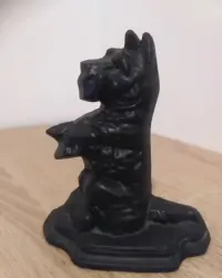 żeliwna figurka Scotty Terriera, odbojnik Bookend, h - 10,5 cm — ujęcie 3