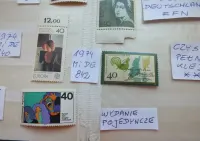 zestaw 13szt. znaczki Mi797 RFN 1967 / 1975r. Niemcy BRD czyste ** — ujęcie 5