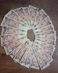 Zestaw 23 banknotów PRL 100 zł Ludwik Waryński Różne Serie — ujęcie 3