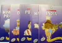Zestaw map India Haryana Delhi Punjab Himachal Pradesch Bharat Travel — ujęcie 3