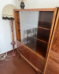 Zestaw mebli wysoki połysk PRL vintage retro lata 60/70 prod. Rumunia — ujęcie 5