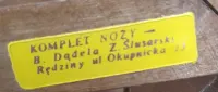 Zestaw noży - B. Dądala — ujęcie 5