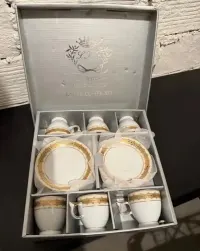 Zestaw porcelany made in Japan - filiżanki i podstawki — ujęcie 3