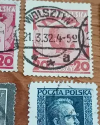 Znaczki pocztowe II RP J.Piłsudski 11 sztuk — ujęcie 5