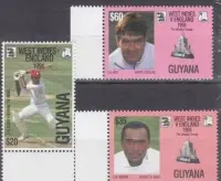 Znaczki pocztowe - sport-Gujana-krykiet 1994r — ujęcie 2