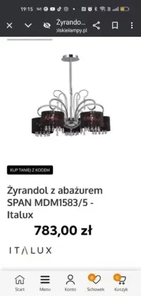 Żyrandol + 2 kinkiety — ujęcie 4