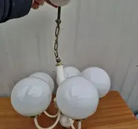 Żyrandol, lampa wisząca, Meos, Polam, lata 60 — ujęcie 5