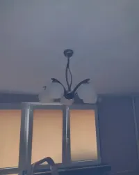 Żyrandol mosiądz antyczny +Lampka nocna. — ujęcie 4