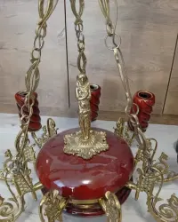 Żyrandol mosiężny 9 ramienny — ujęcie 2