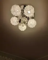 Żyrandol przy sufitowy nowoczesny wzór 5 kloszy — ujęcie 4