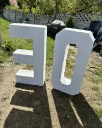 Cyfry ze styropianu dekoracja 30 25 — ujęcie 4