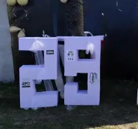 Cyfry ze styropianu dekoracja 30 25 — ujęcie 3