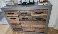 Komoda szafka pod TV loft styl loftowy — ujęcie 4