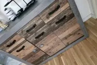 Komoda szafka pod TV loft styl loftowy — ujęcie 2