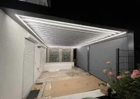 Pergola Aluminiowa Lamele Zadaszenie Taras Led Transport Aluminium — ujęcie 2