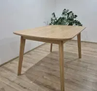 Stół dębowy (lite drewno) - rozkładany, styl nowoczesny, loft — ujęcie 5