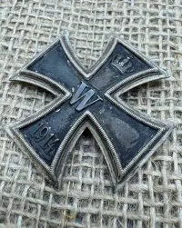 EK Krzyż żelazny 1j klasy 1914 Syg 935 rare original ww1 — ujęcie 2