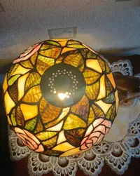 Kolekcjonerska stara Lampka gabinetowa ,, Tiffany " — ujęcie 4