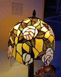 Kolekcjonerska stara Lampka gabinetowa ,, Tiffany " — ujęcie 5