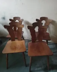 Krzesła dębowe w stylu vintage 4szt. — ujęcie 4