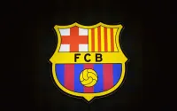 LED Neon FCB, Podświetlane Logo FC BARCELONA, Herb, Baner 3D, Kaseton — ujęcie 3