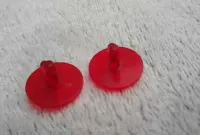 2x Tarcza Trans Red 3876 Castle Rycerze / Classic Space Lego z 1984 — ujęcie 2