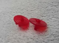 2x Tarcza Trans Red 3876 Castle Rycerze / Classic Space Lego z 1984 — ujęcie 3