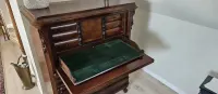Biurko Antyczny sekretarzyk w stylu Biedermeier z mahoniu 55x105x148 cm — ujęcie 3