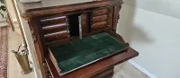 Biurko Antyczny sekretarzyk w stylu Biedermeier z mahoniu 55x105x148 cm — ujęcie 4