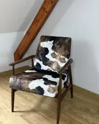 Fotel „Lisek” PRL po renowacji / styl vintage loft — ujęcie 4