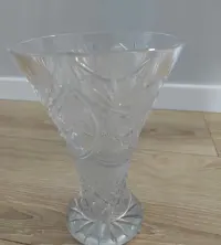 Kryształowy wazon 19 cm PRL vintage — ujęcie 4