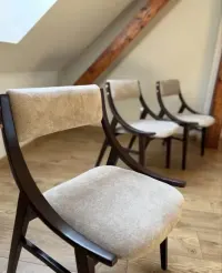 Krzesla "Skoczki" PRL 4szt po renowacji — ujęcie 2