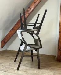 Krzesla "Skoczki" PRL 4szt po renowacji — ujęcie 5