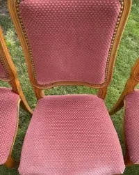 Krzesła stylowe tapiecerowane  ludwikowskie  cena za 4 sztuki — ujęcie 5