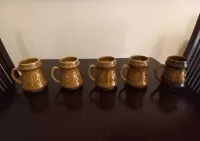 Kufle Mirostowice porcelana porcelit PRL Retro 5 sztuk różne kolory — ujęcie 5