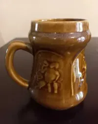 Kufle Mirostowice porcelana porcelit PRL Retro 5 sztuk różne kolory — ujęcie 2