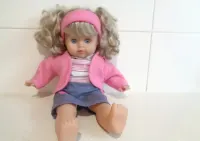 lalka z dawnych lat i śliczna urodziny prezent bobas Dzień Dziecka — ujęcie 4
