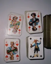 Mini karty do gry Piatnik – Vienna Austria – vintage talia podróżna — ujęcie 3