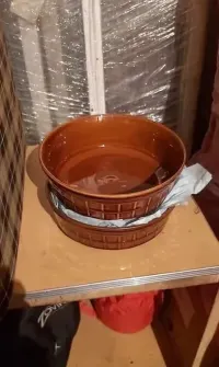 Miski ceramiczne brąz ,prl. — ujęcie 2