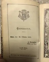 Modlitewnik niemiecki katolicki antyk wydanie 1913 dla kolekcjonera — ujęcie 4